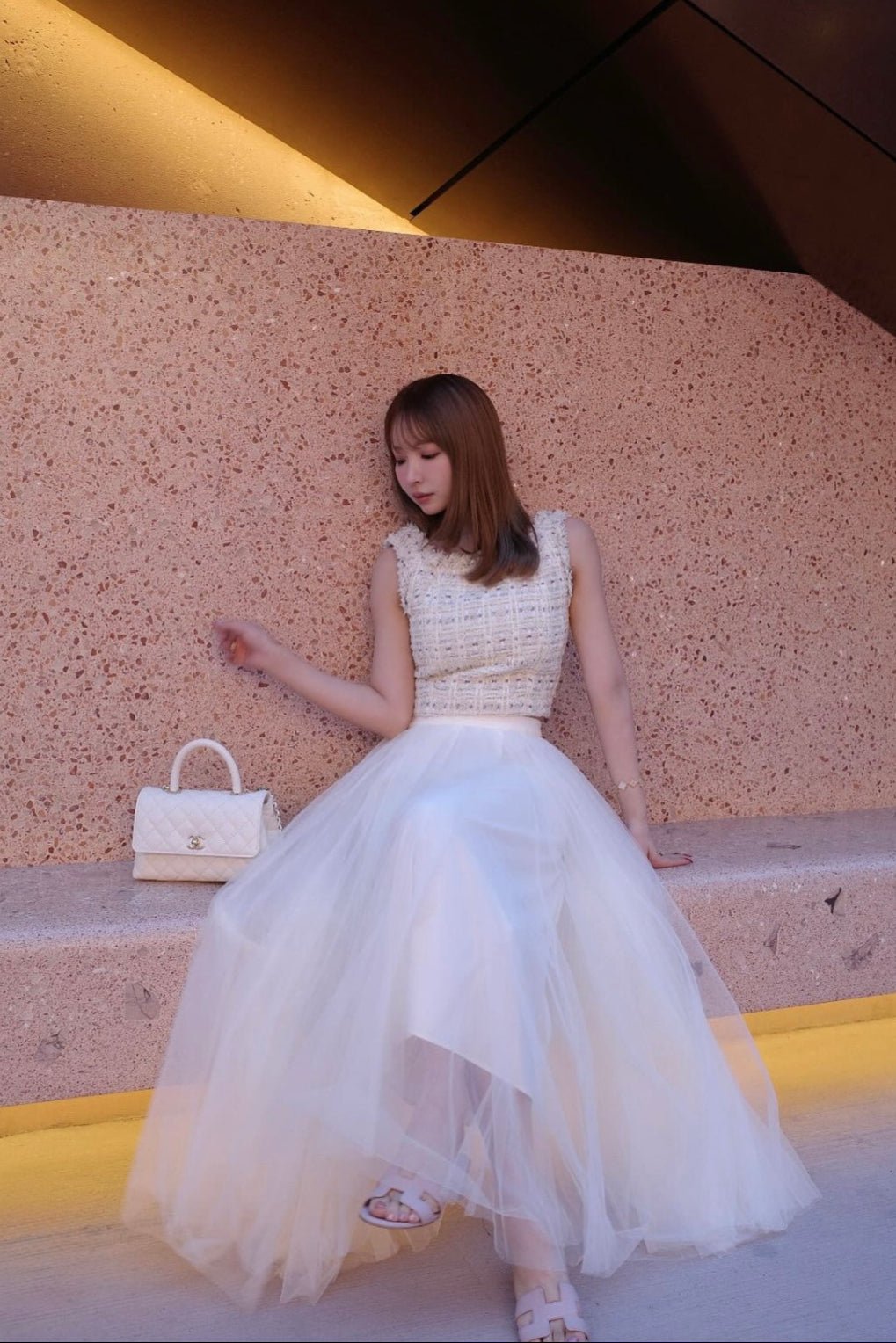 Voluminous Tulle Skirt mistreass オフホワイト Voluminous Tulle Skirt - MISTREASS