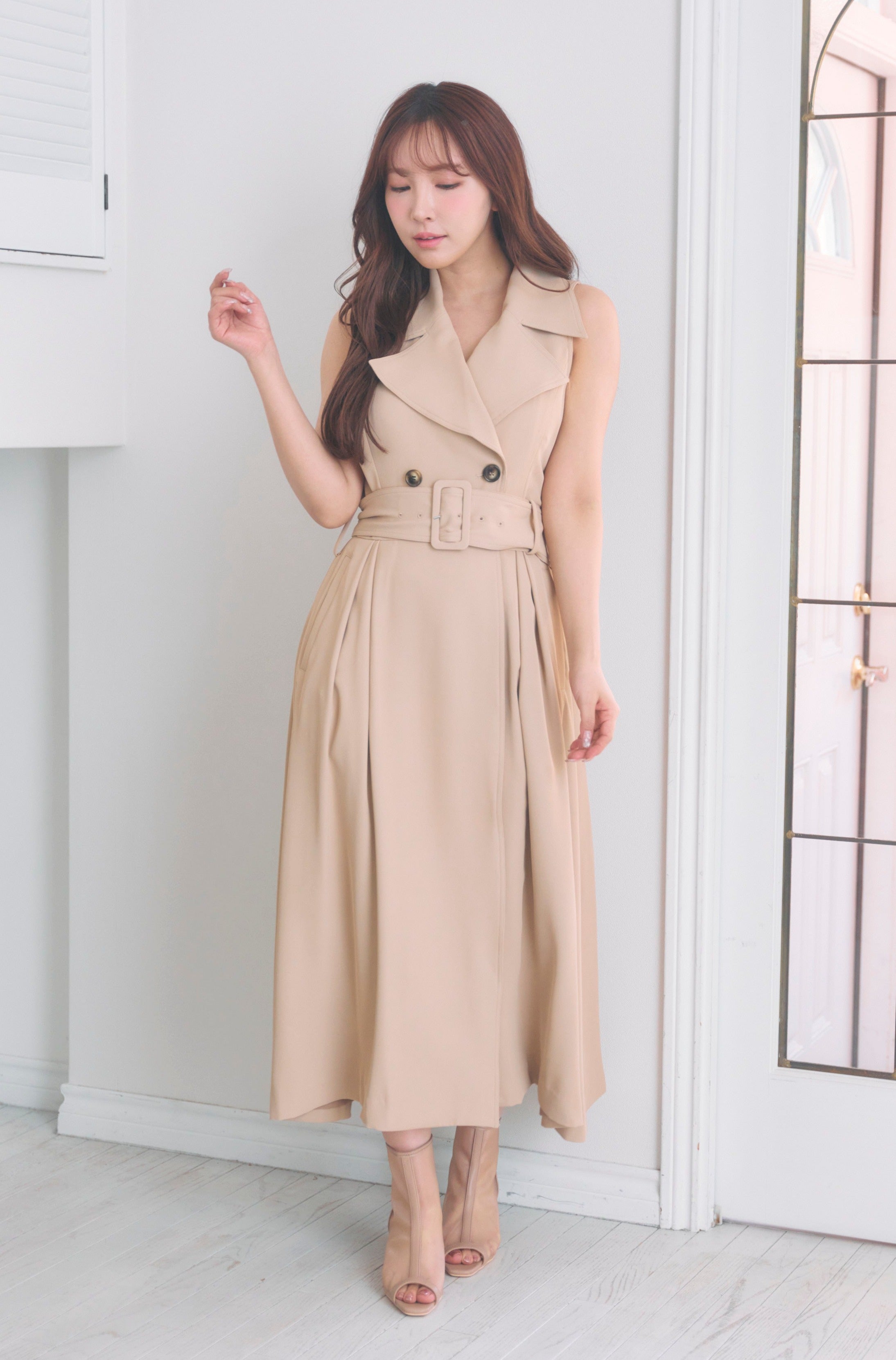 Sleeveless Trench Dress - MISTREASS