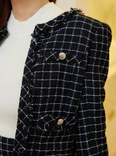 Summer Tweed Jacket & MiniSkirt Set