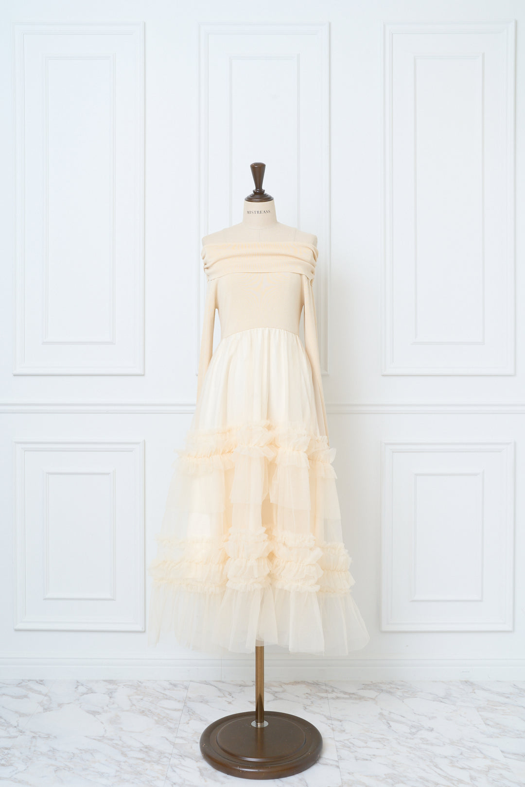 ワンピース mistreass Off ShoulderTulle Dress Off Shoulder Tulle Dress - MISTREASS