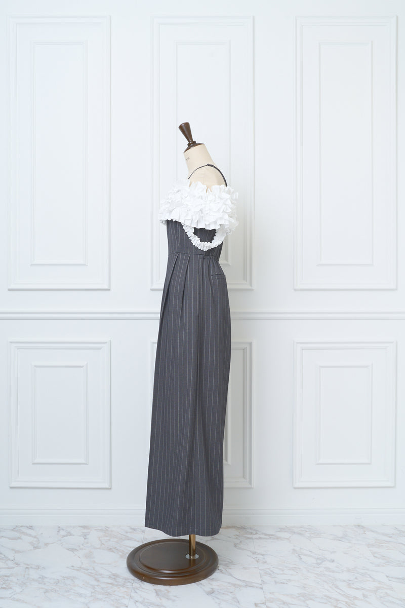 ワンピース Mistreass BI-COLOR FRILL ALL IN ONE BI-COLOR FRILL ALL IN ONE - MISTREASS