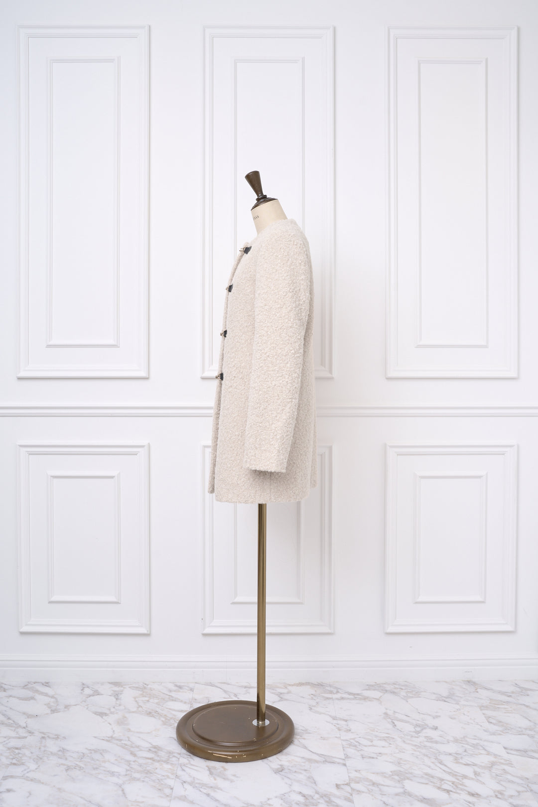 Elegant Bit Bouclé Coat - MISTREASS