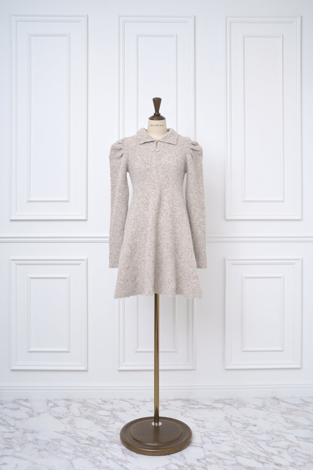 Puff Sleeve Knit Dress - MISTREASS