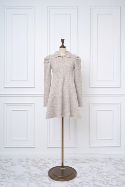 【12月中旬配送】Puff Sleeve Knit Dress