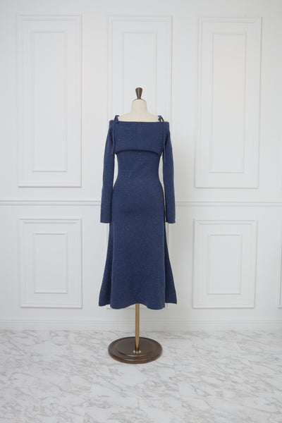 【2月上旬配送】Sparkling Knit Layered Dress