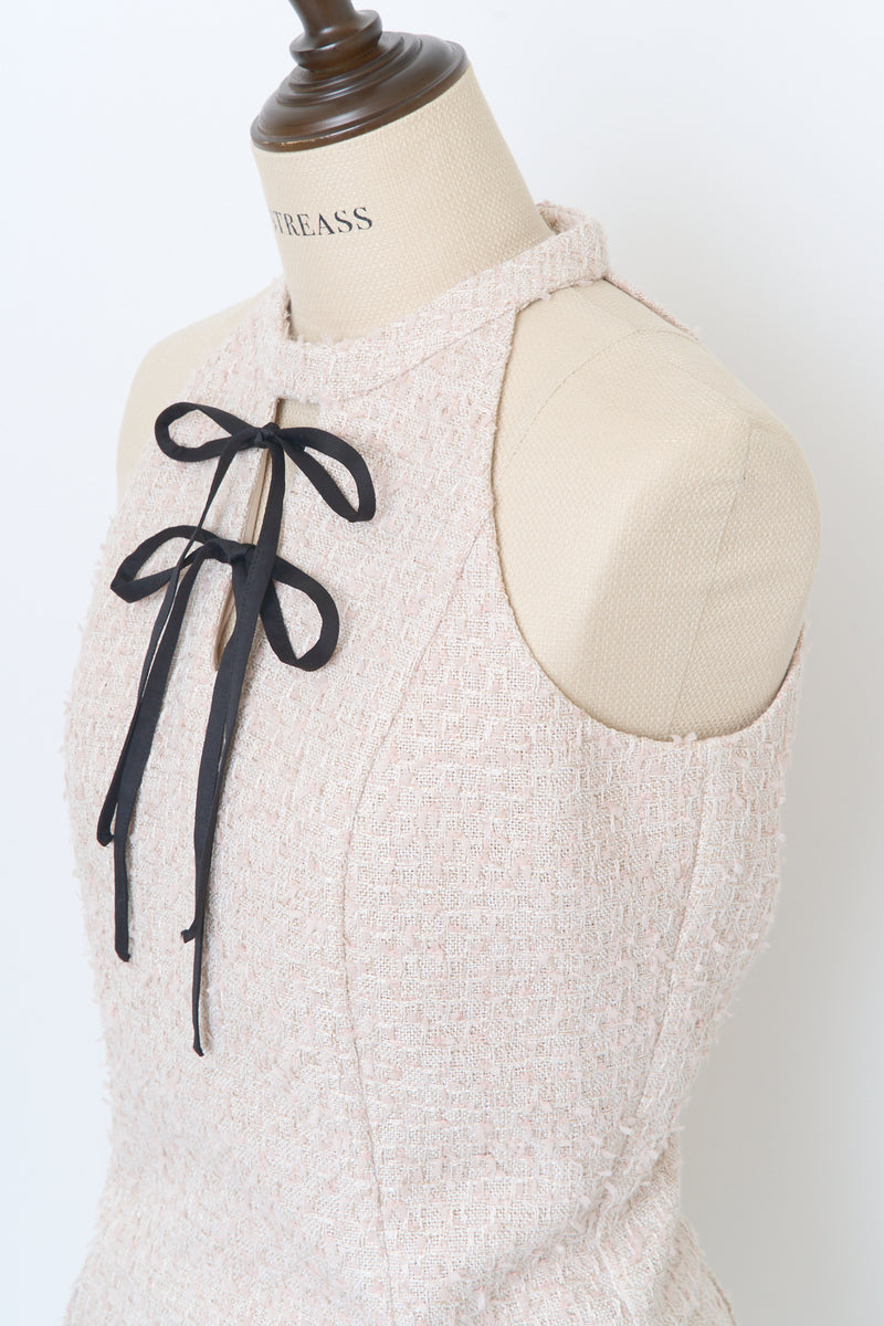 American Sleeve Tweed Dress - MISTREASS