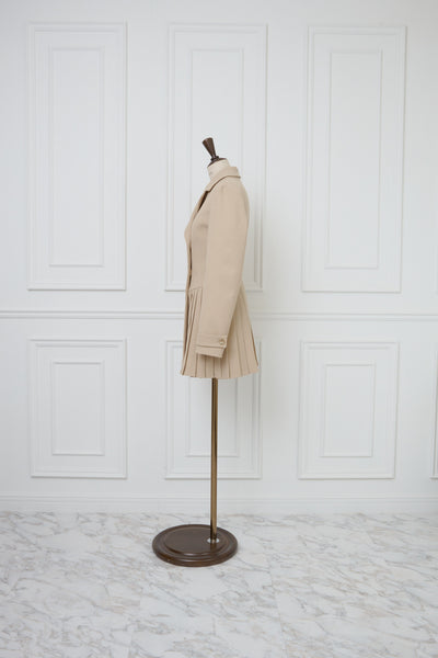 Pleated Dress Trench Coat