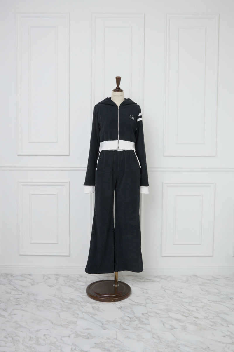 Bicolor Pile Hoodie & Long Pants