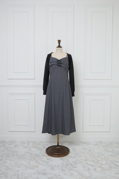 【3月中旬配送】Mini-Ribbon Camisole Dress & Bolero