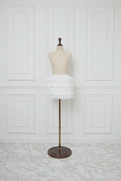 Volume Frilly Tiered Mini Skirt