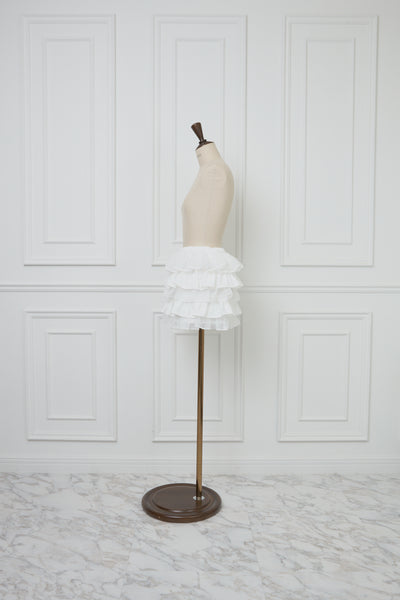 Volume Frilly Tiered Mini Skirt