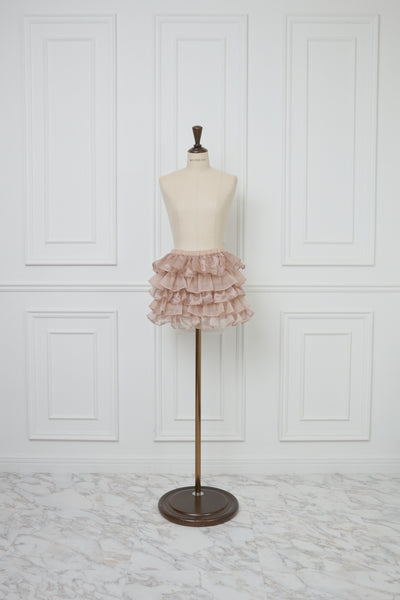 Volume Frilly Tiered Mini Skirt