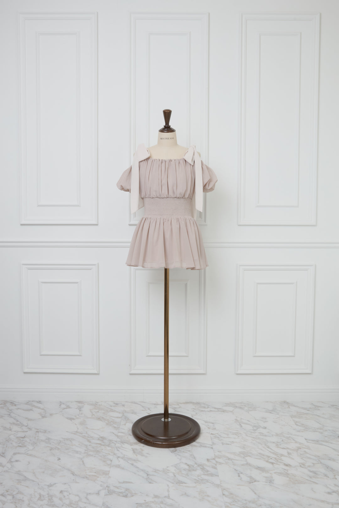 Shoulder Ribbon Soft Chiffon Tunic - MISTREASS