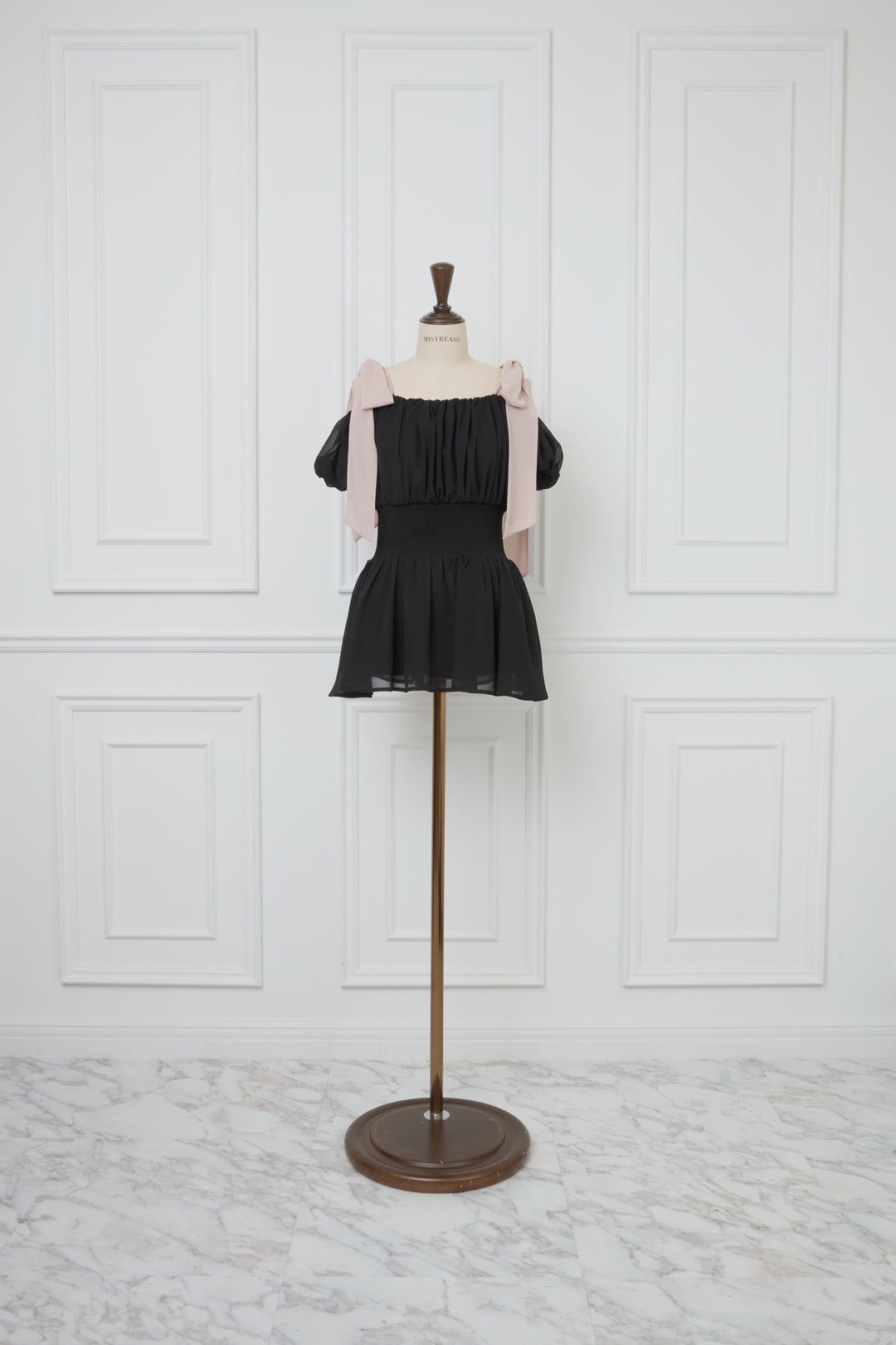 Shoulder Ribbon Soft Chiffon Tunic - MISTREASS
