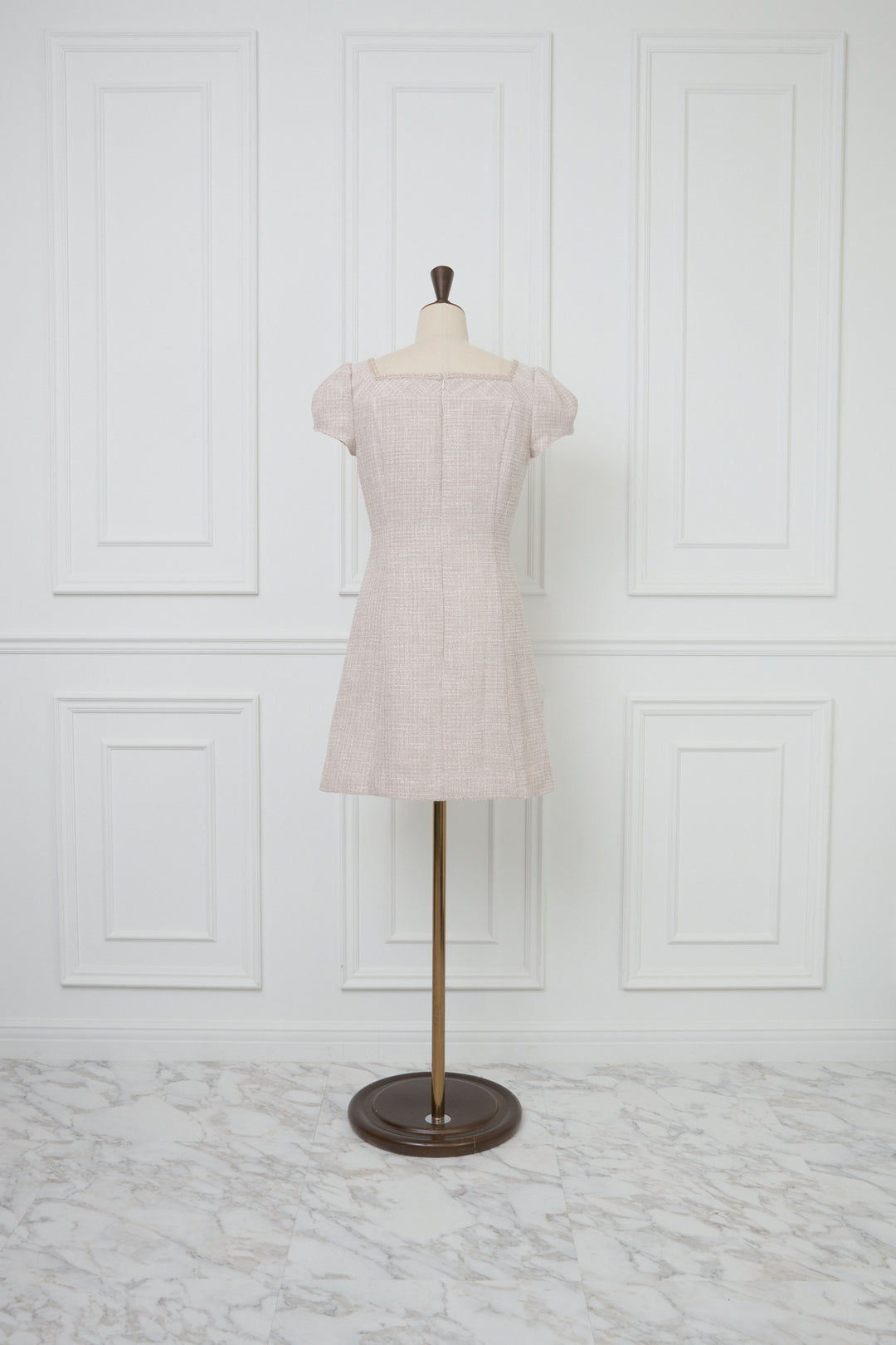 ミストレアス　Summer Tweed Compact Mini Dress 白 C41C7E1A-99D6-4F36-9F0F-