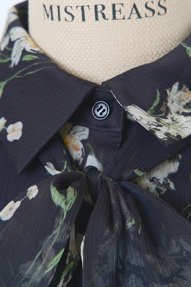 Frill Sleeve Flower Dress - MISTREASS