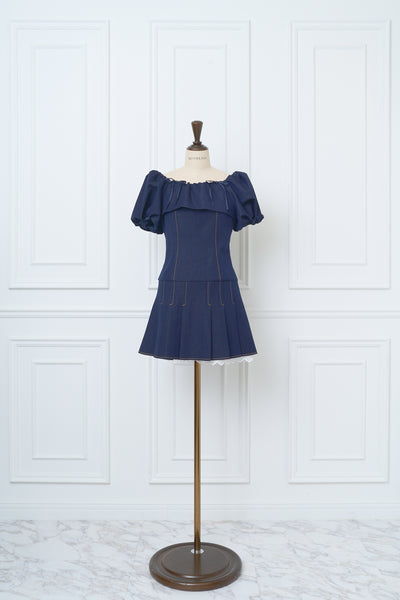 Denim-like Mini Dress - MISTREASS