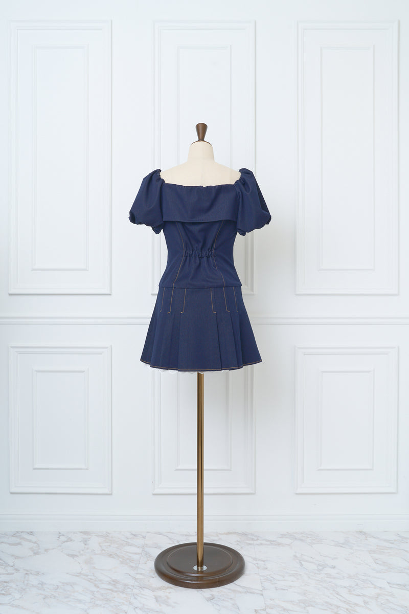 MISTREASS デニムライクミニドレス Denim-like Mini Dress - MISTREASS
