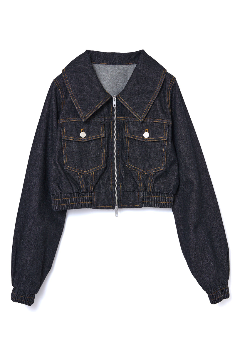 Denim Blouson & Balloon Skirt Set