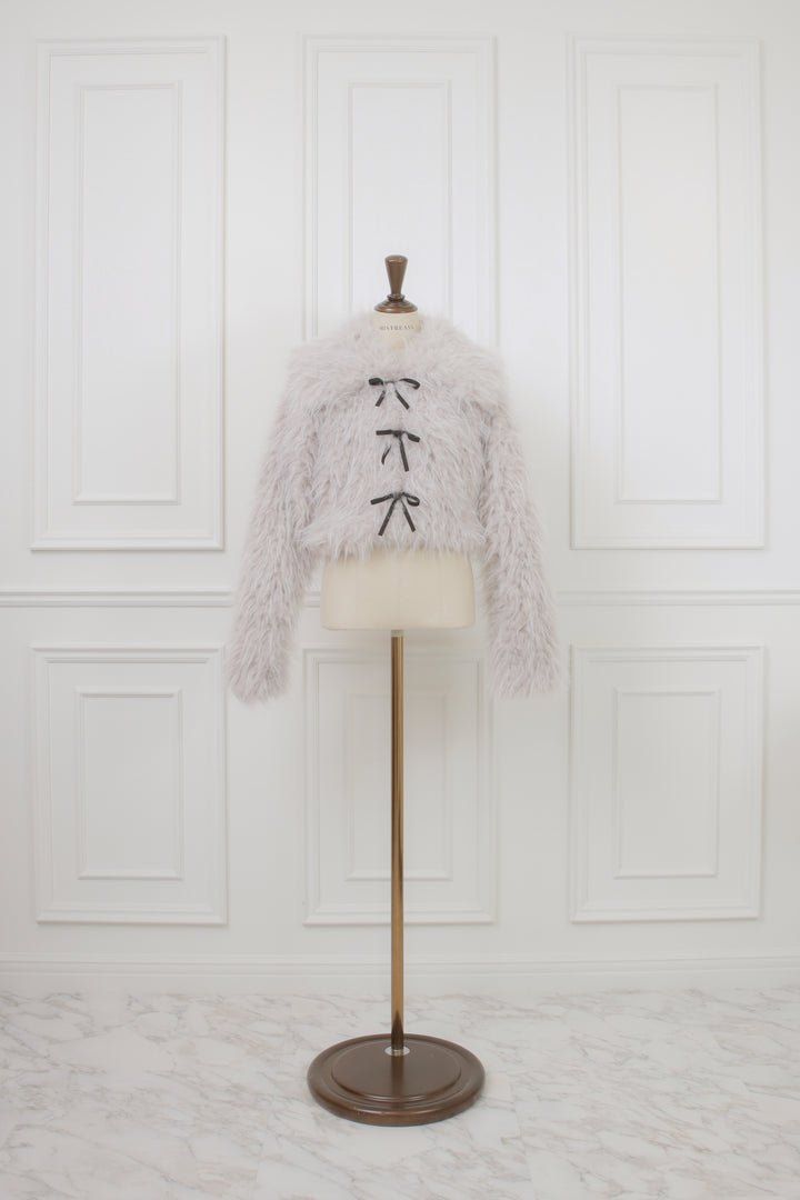 ミストレアス　Poodle Fur Ribbon Short blouson Poodle Fur Ribbon Short blouson - MISTREASS