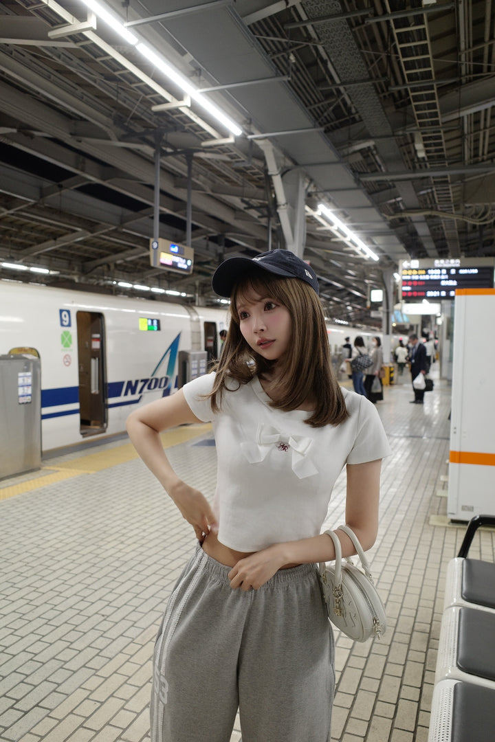 ミストレアス MISTREASS Mini Ribbon Tee White Mini Ribbon Tee - MISTREASS