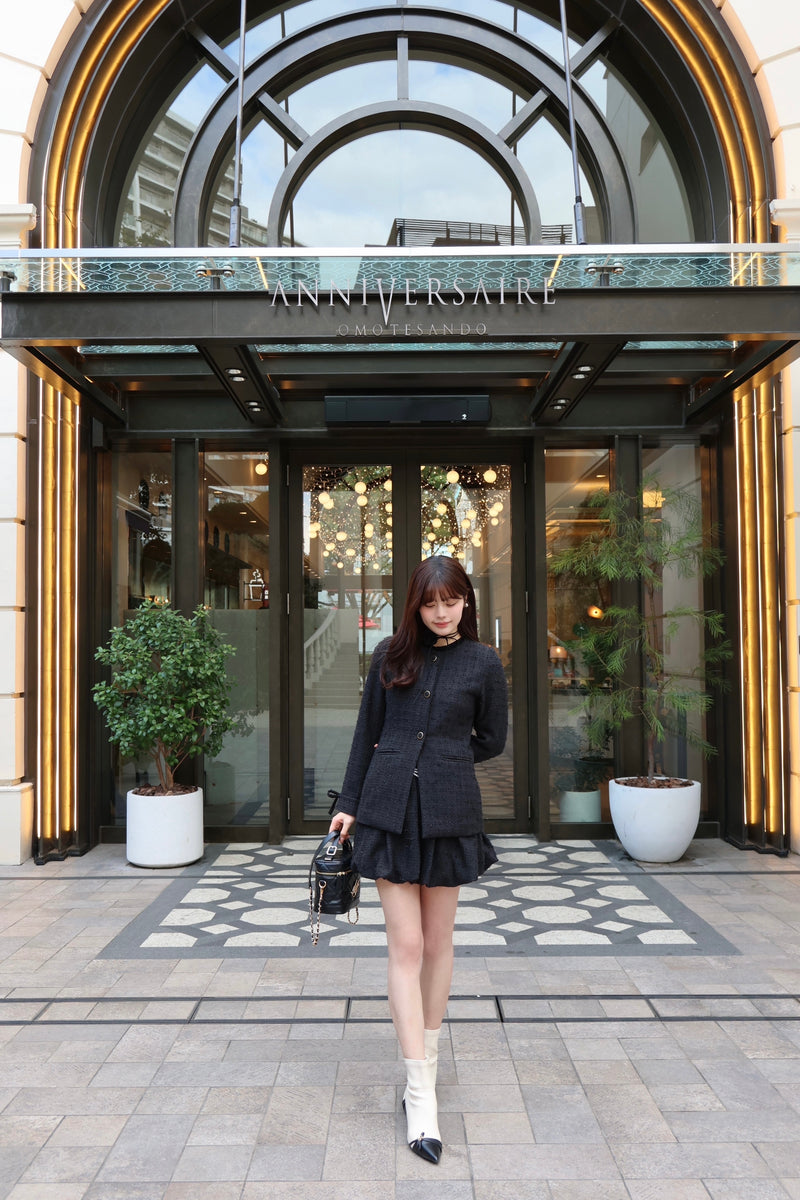 【11月下旬配送】Waist Shape Tweed JK Setup