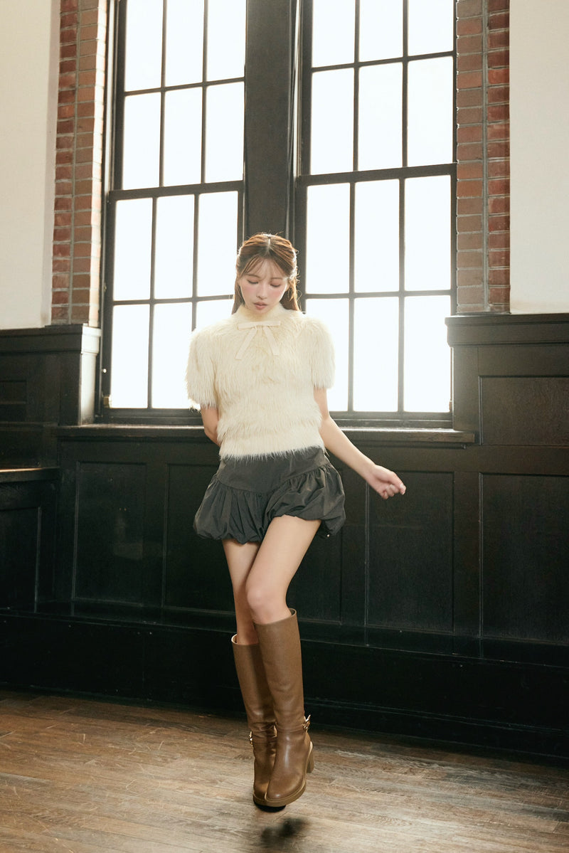 【9月中旬配送】Bubble Taffeta Culottes