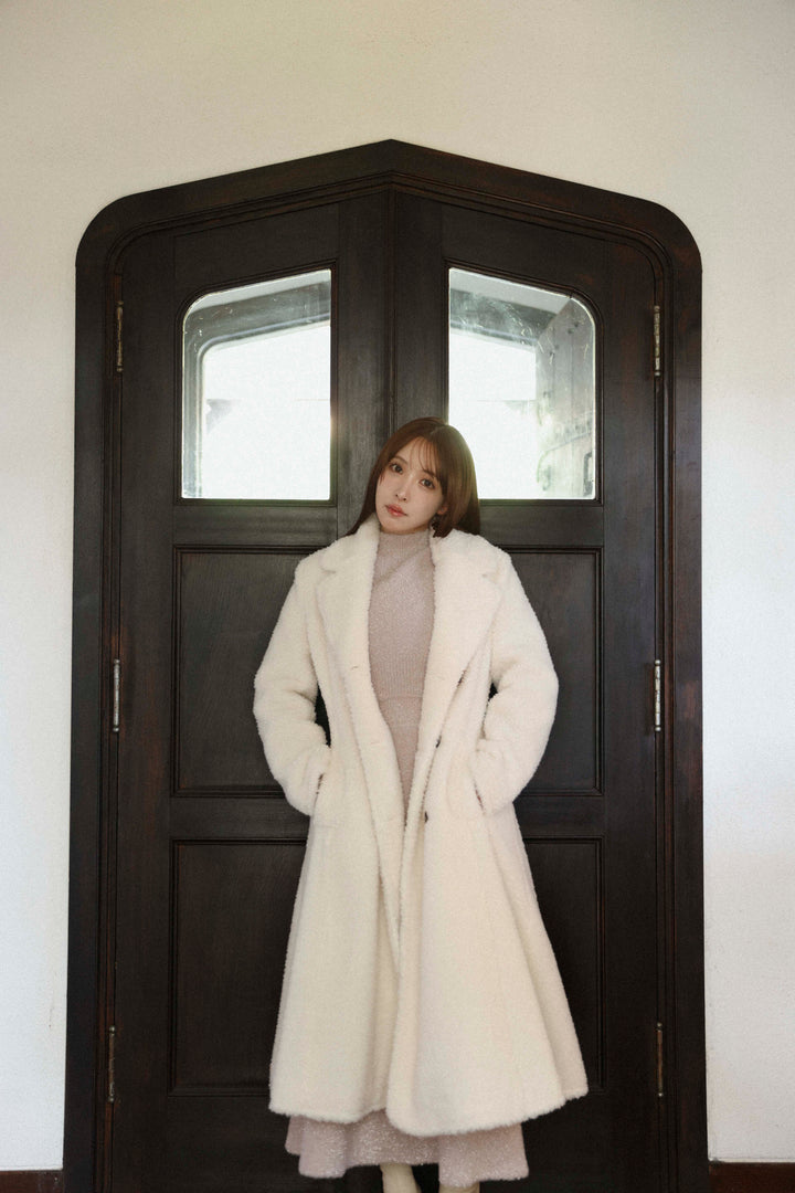 低価格 Teddy Fleece Long Coat - MISTREASS ジャケット・アウター