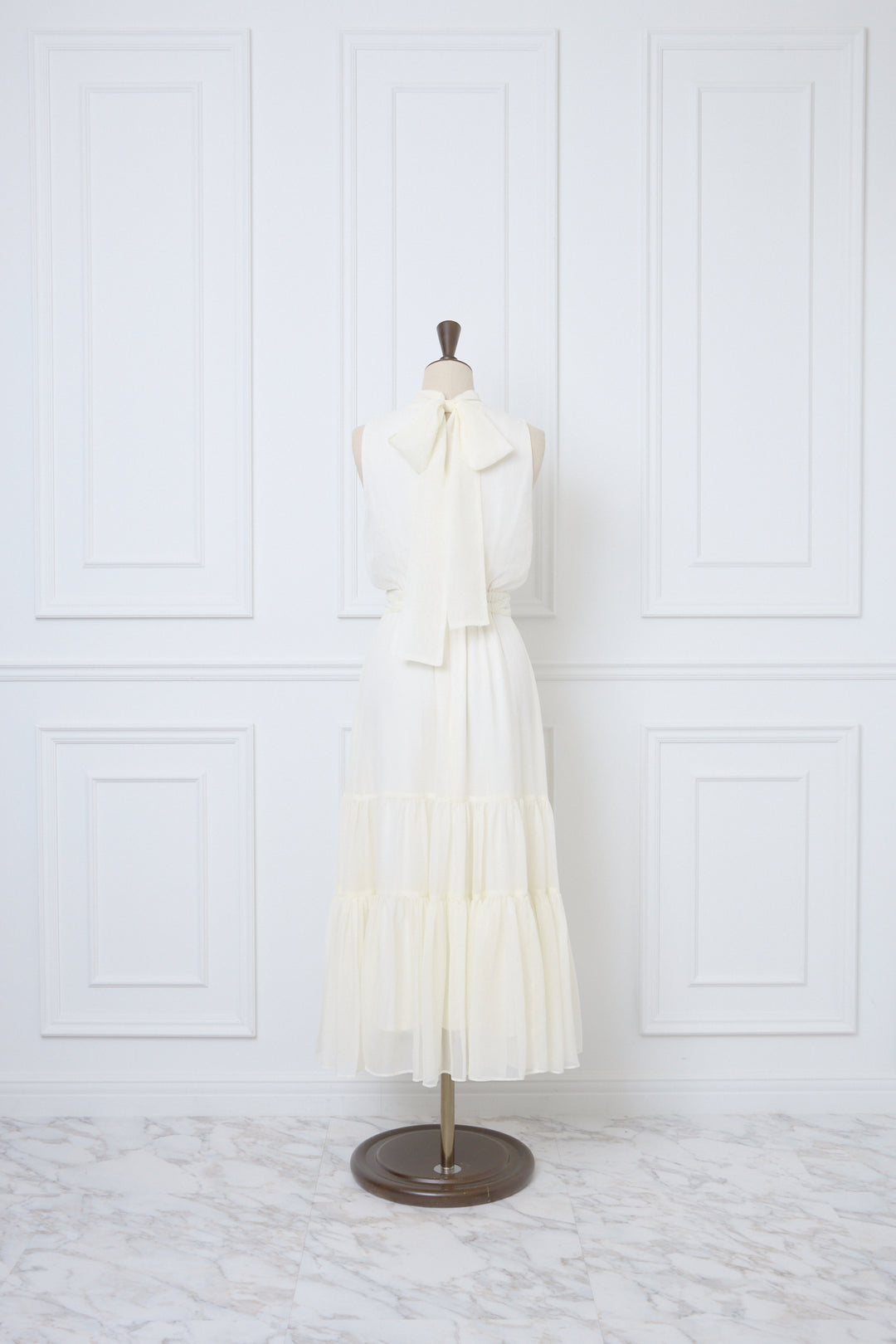 Sheer Shiny Gather Tiered Dress - MISTREASS