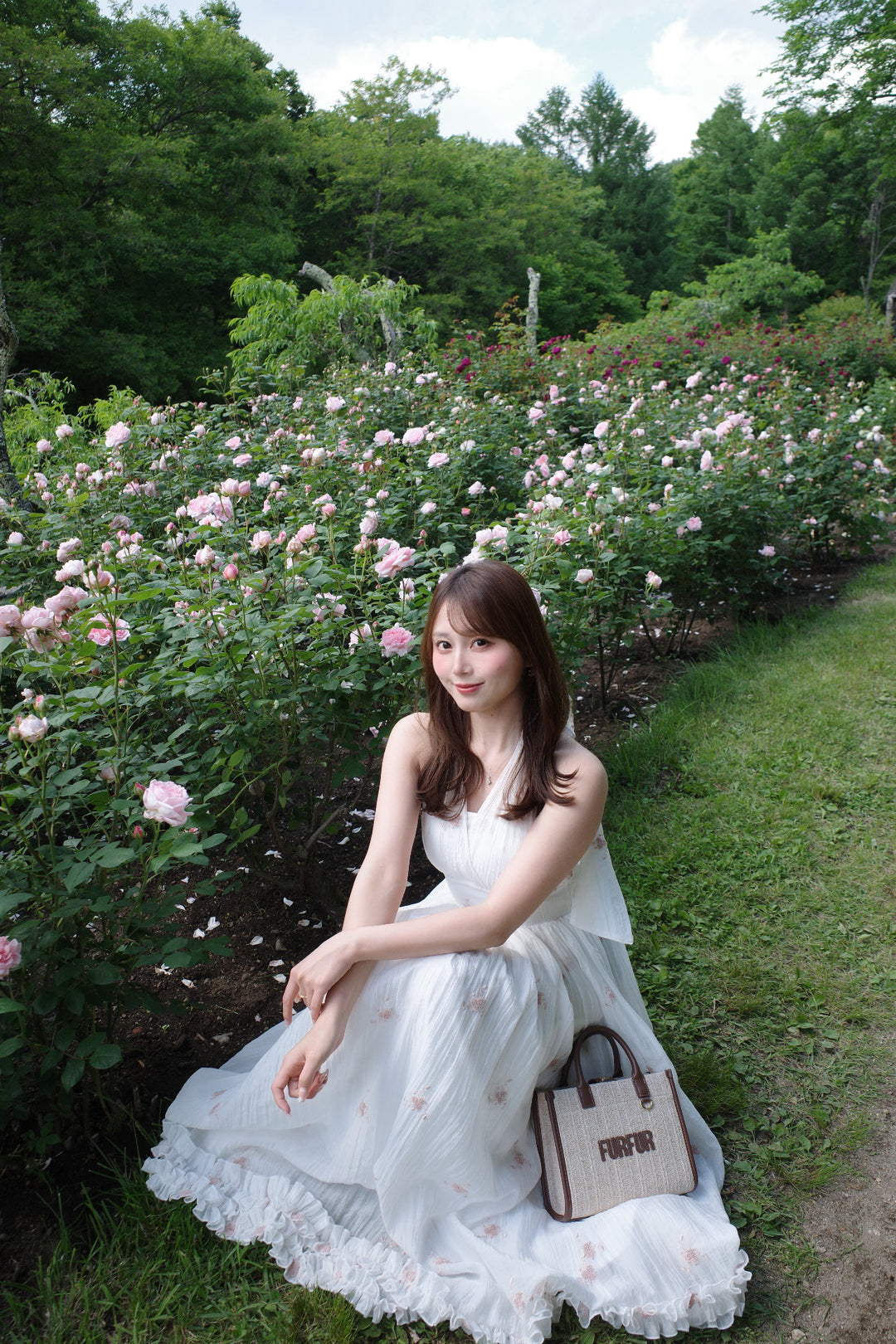 Blooming Veil Halter Dress - MISTREASS