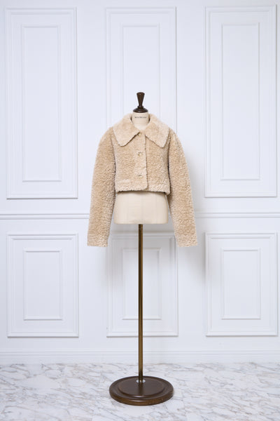 Fluffy Boa Crop Jacket