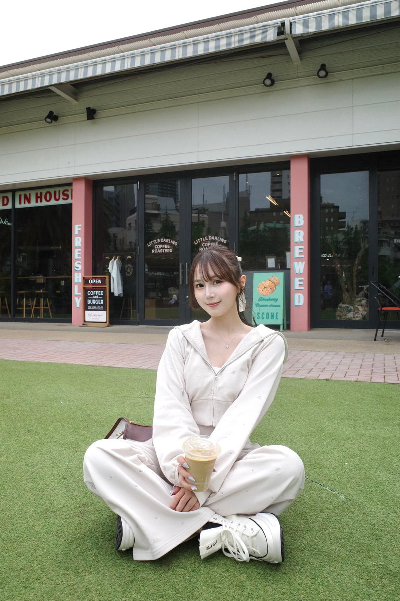 Allover Embroidery Hoodie & Pants