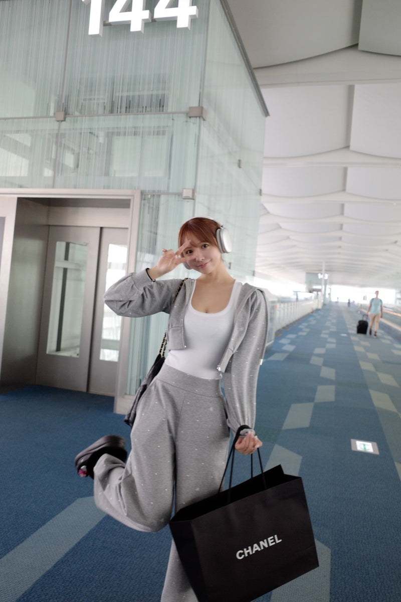 Allover Embroidery Hoodie & Pants