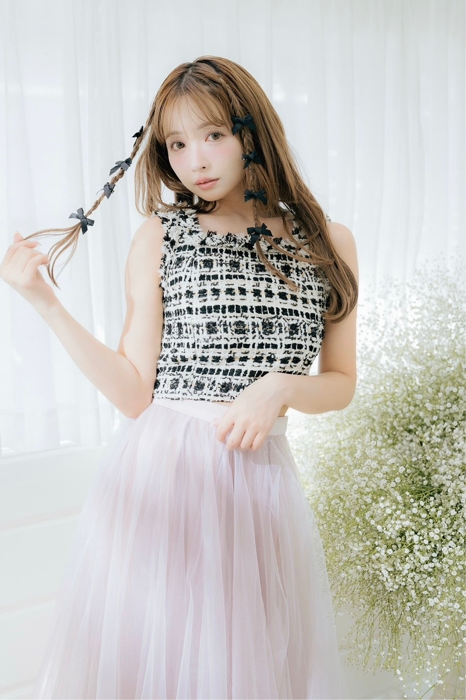 新品♡ミストレアス♡Nep Tweed Compact Bustier Compact Tweed Bustier - MISTREASS