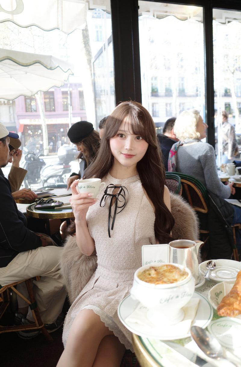 American Sleeve Tweed Dress - MISTREASS