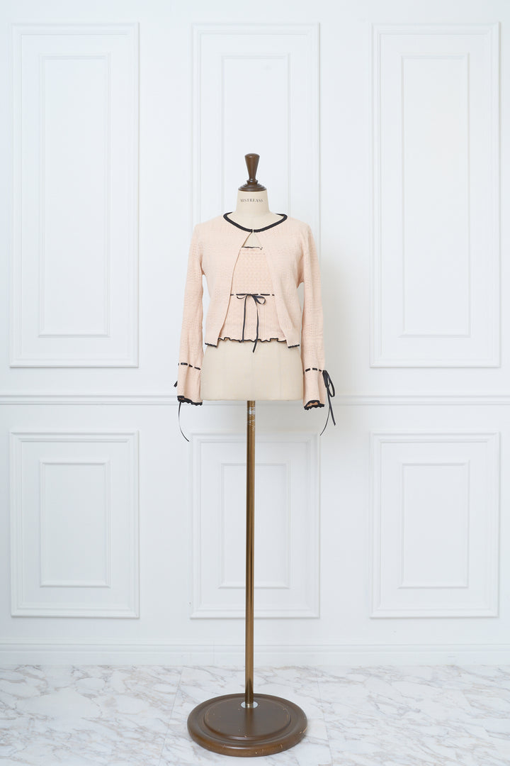 MISTREASS Pattern Knit Ensemble アイボリー Pattern Knit Ensemble - MISTREASS
