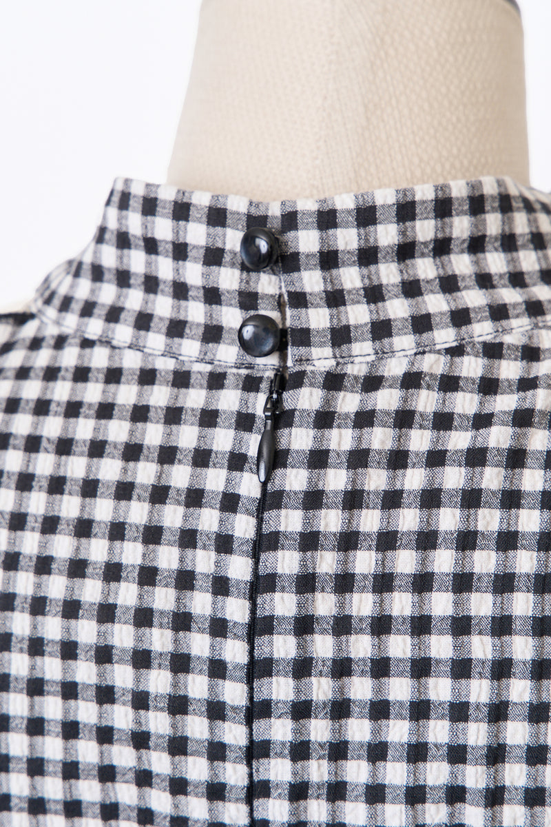 Rose Embroidery Gingham Blouse - MISTREASS