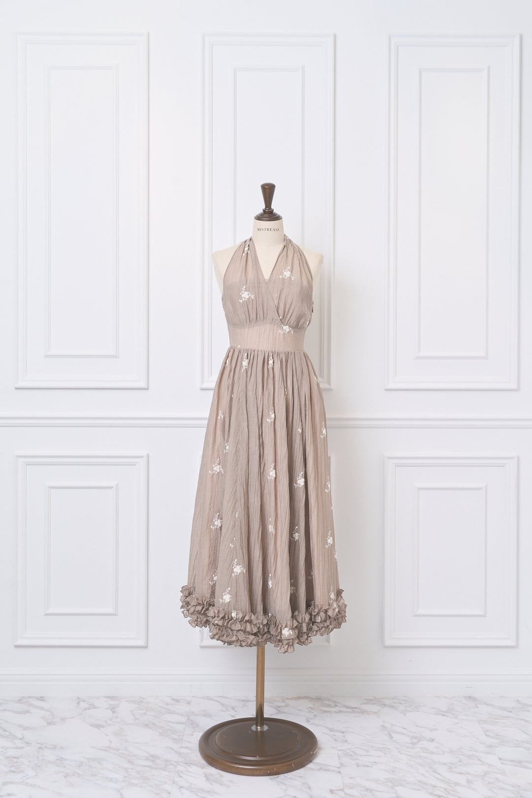 Blooming Veil Halter Dress - MISTREASS