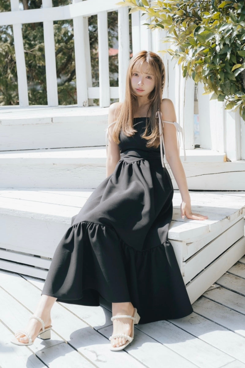 Bicolor Strap Camisole Dress