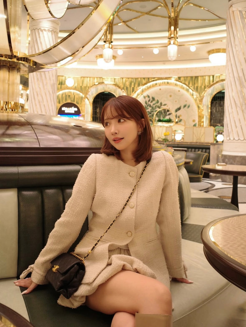 【11月下旬配送】Waist Shape Tweed JK Setup