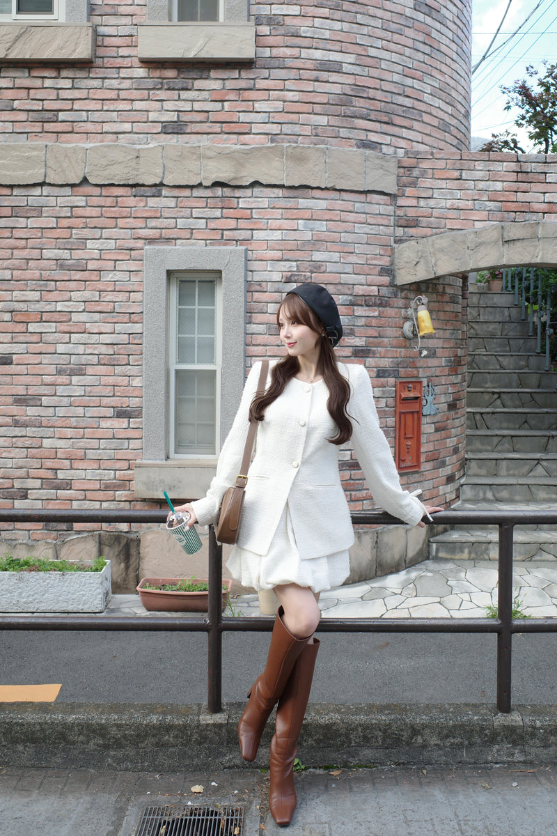 【11月下旬配送】Waist Shape Tweed JK Setup