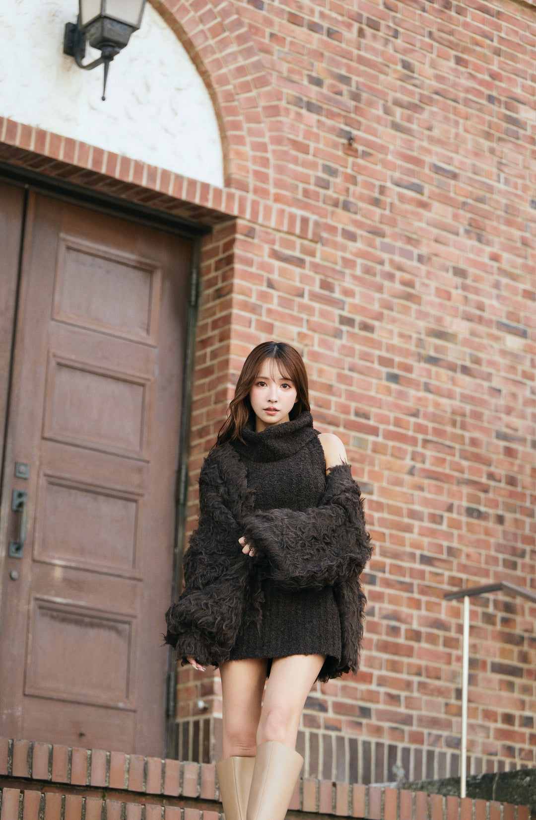 MISTREASS Fluffy Charm Knit Trio Set