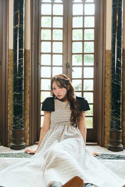 【11月下旬配送】Multi Way Ribbon Tweed Dress