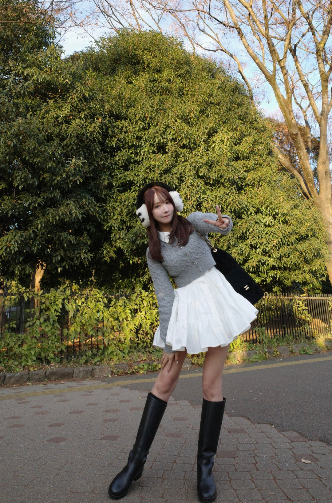 Layered Cable Knit Dress Set - MISTREASS