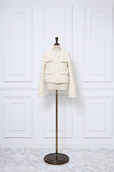 【10月下旬配送】Romantic Tweed Fringe Jacket