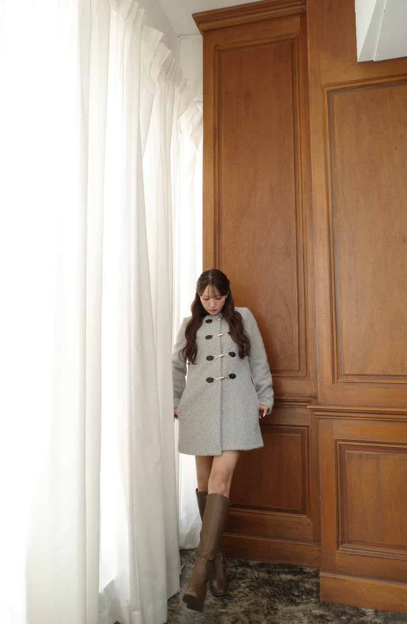 Elegant Bit Bouclé Coat