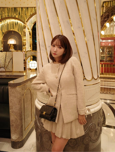 【11月下旬配送】Waist Shape Tweed JK Setup