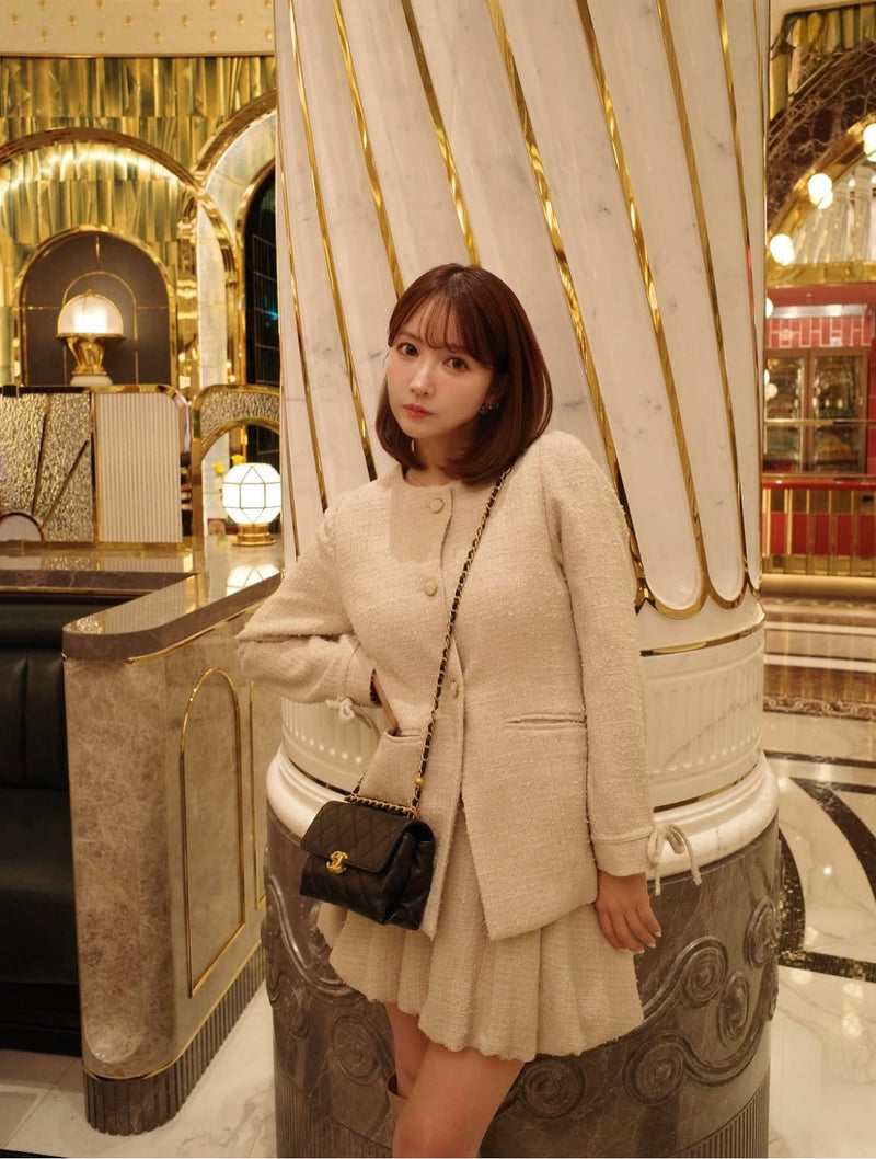 【11月下旬配送】Waist Shape Tweed JK Setup