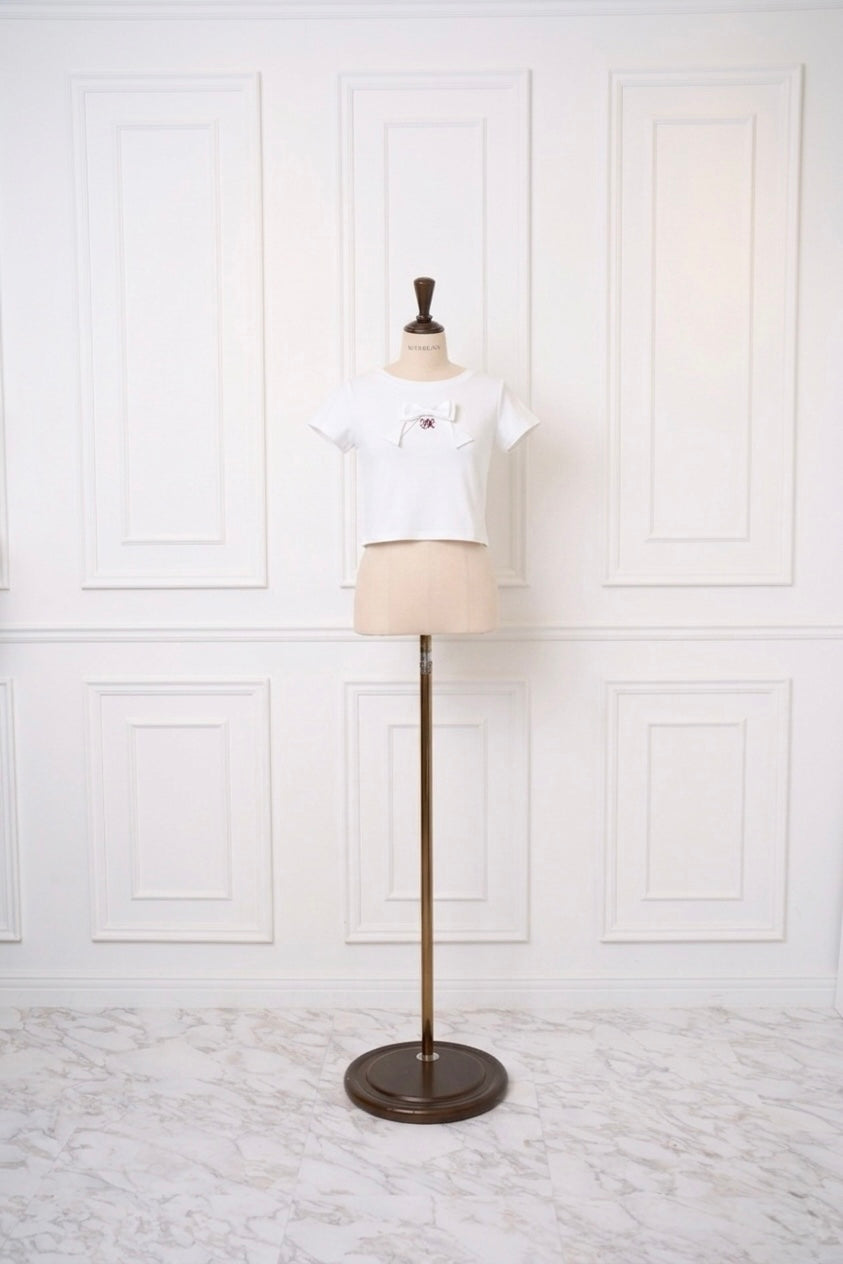 ミストレアス MISTREASS Mini Ribbon Tee White Mini Ribbon Tee - MISTREASS
