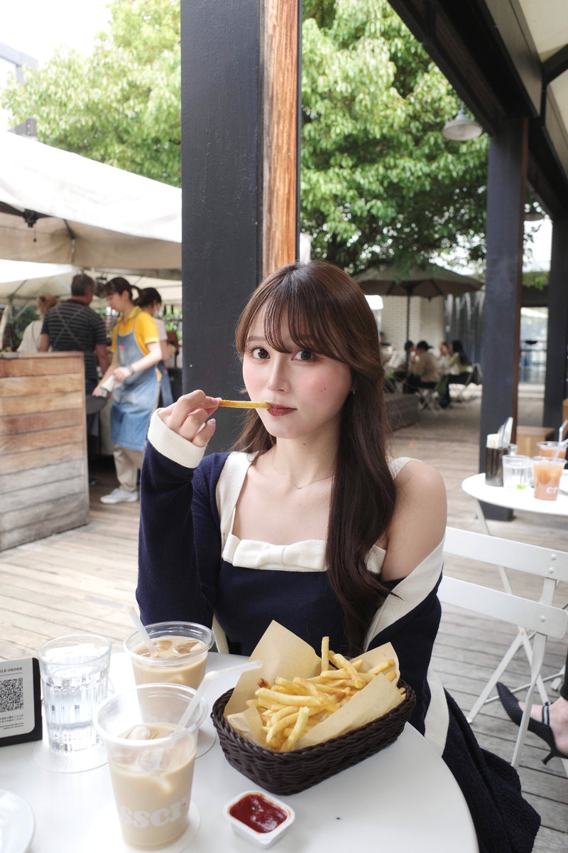 Bicolor Dry Touch Knit Ensemble